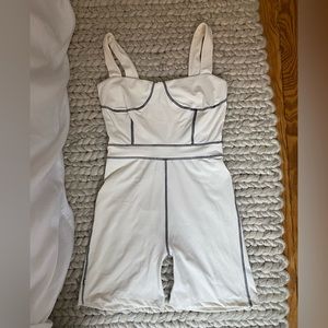 WeWoreWhat - Corset Bodysuit, Off White - Size M